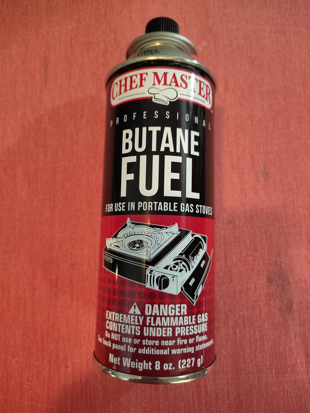 (ONE CAN) BUTANE FUEL CARTRIDGE 8 oz CAN FOR STOVES WHILE CAMPING UL LISTED 47VN